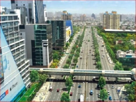 road builds on the both sides of nakha overbridge